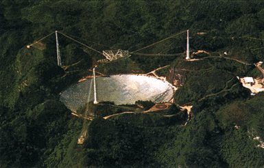 Giant radiotelescope in Aresibo