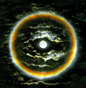 Halo around the Moon