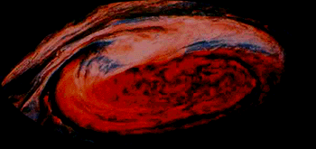 The red spot in Jupiter