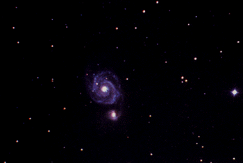 M
51 spiral galaxy