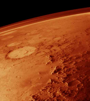 The region of Allada on Mars