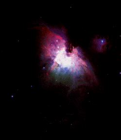 The light nebula in Orion constellation
